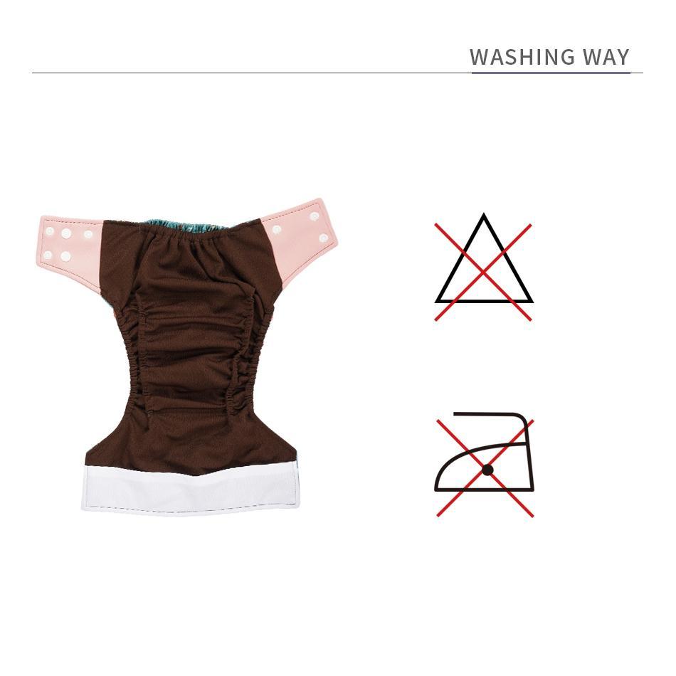 Eco-Friendly Reusable Cloth Diaper — Cartoon Owl Print