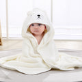 Baby Swaddle Towel — Hooded Coral Fleece Bath Towel