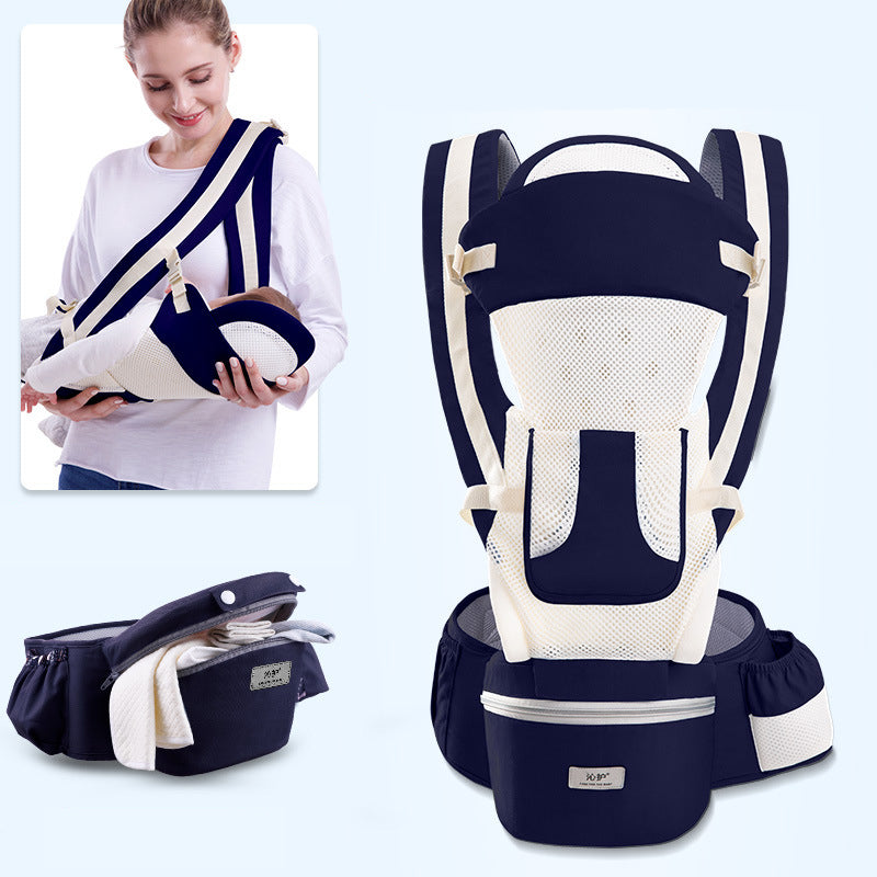 Ergonomic Baby Carrier with Hip Seat — 3-in-1