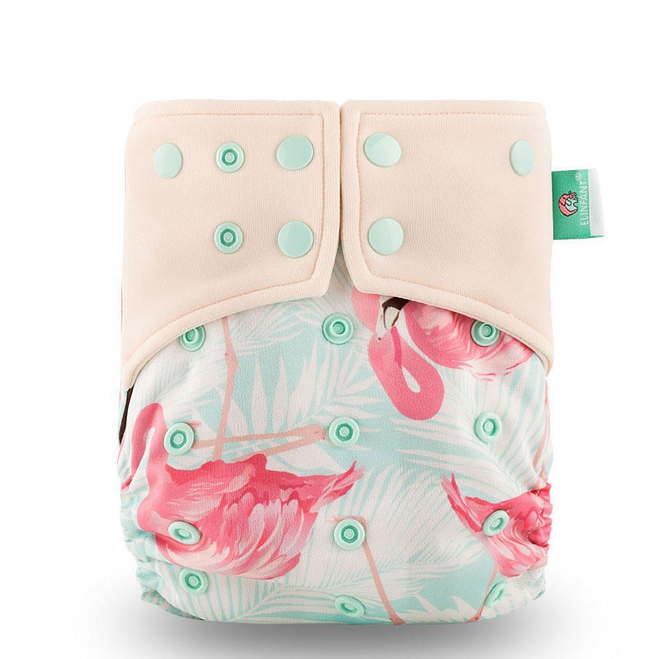 Eco-Friendly Reusable Cloth Diaper — Cartoon Owl Print
