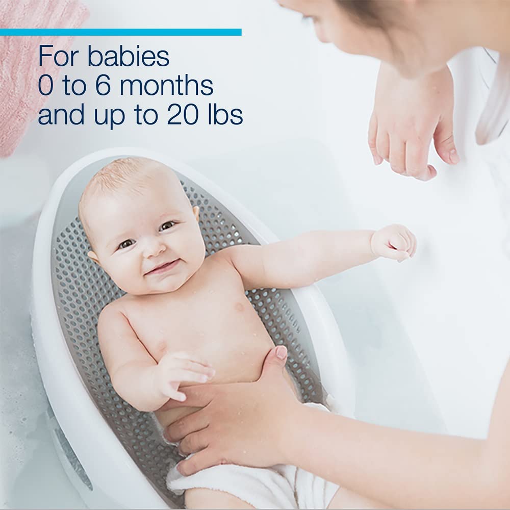 Angelcare Baby Bath Support (Gray) | Ideal for Babies Less Than 6 Months Old