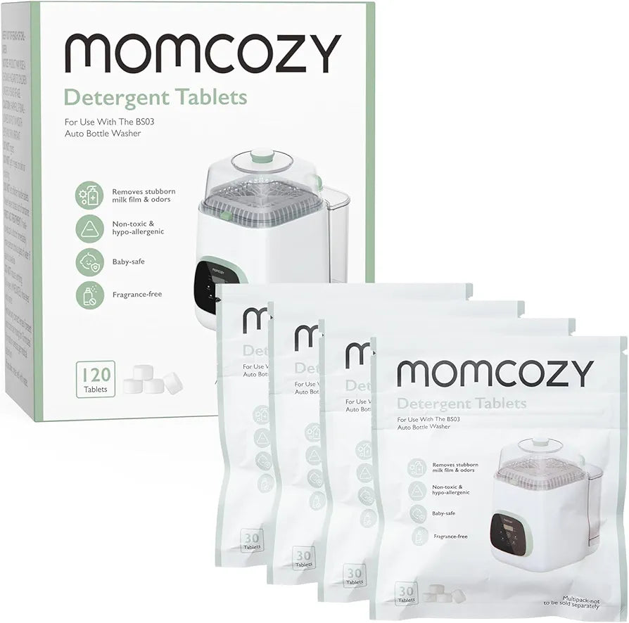 Momcozy Official Washing Block for Momcozy KleanPal Pro Baby Bottle Washer, 120 Detergent Tablets