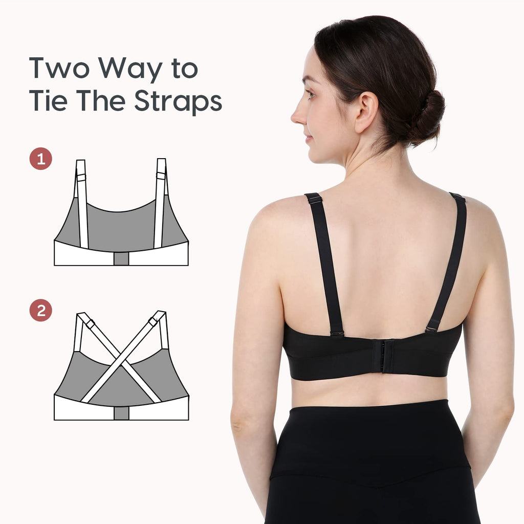 Momcozy Hands Free Pumping Bra, Adjustable Breast-Pumps Holding and Nursing Bra, Pumping & Nursing Bra in One