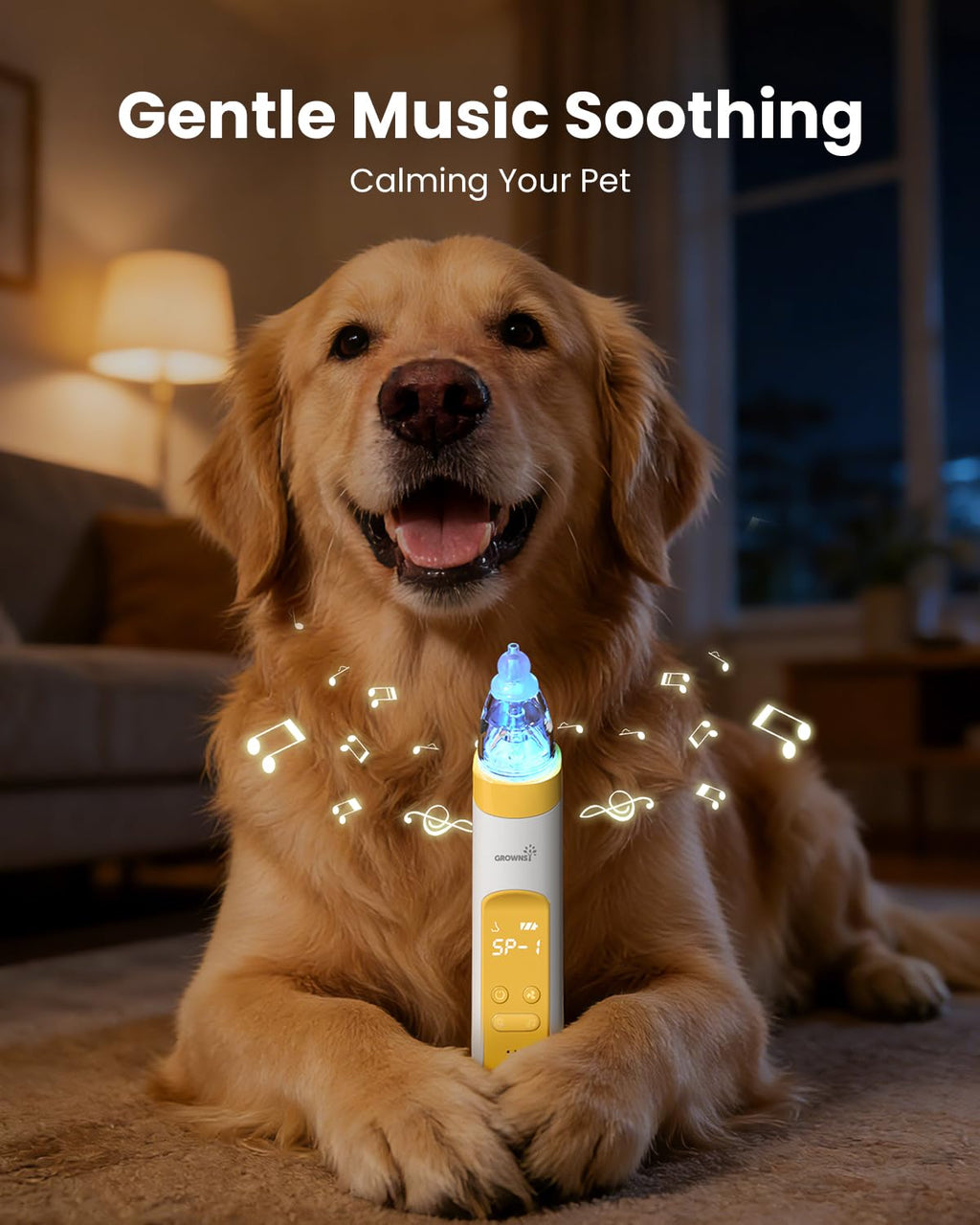 GROWNSY Nasal Aspirator for Baby, Electric Baby Nose Sucker with Larger Suction Chamber and More Powerful Suction, Automatic Nose Cleaner with Music and Light Soothing Function
