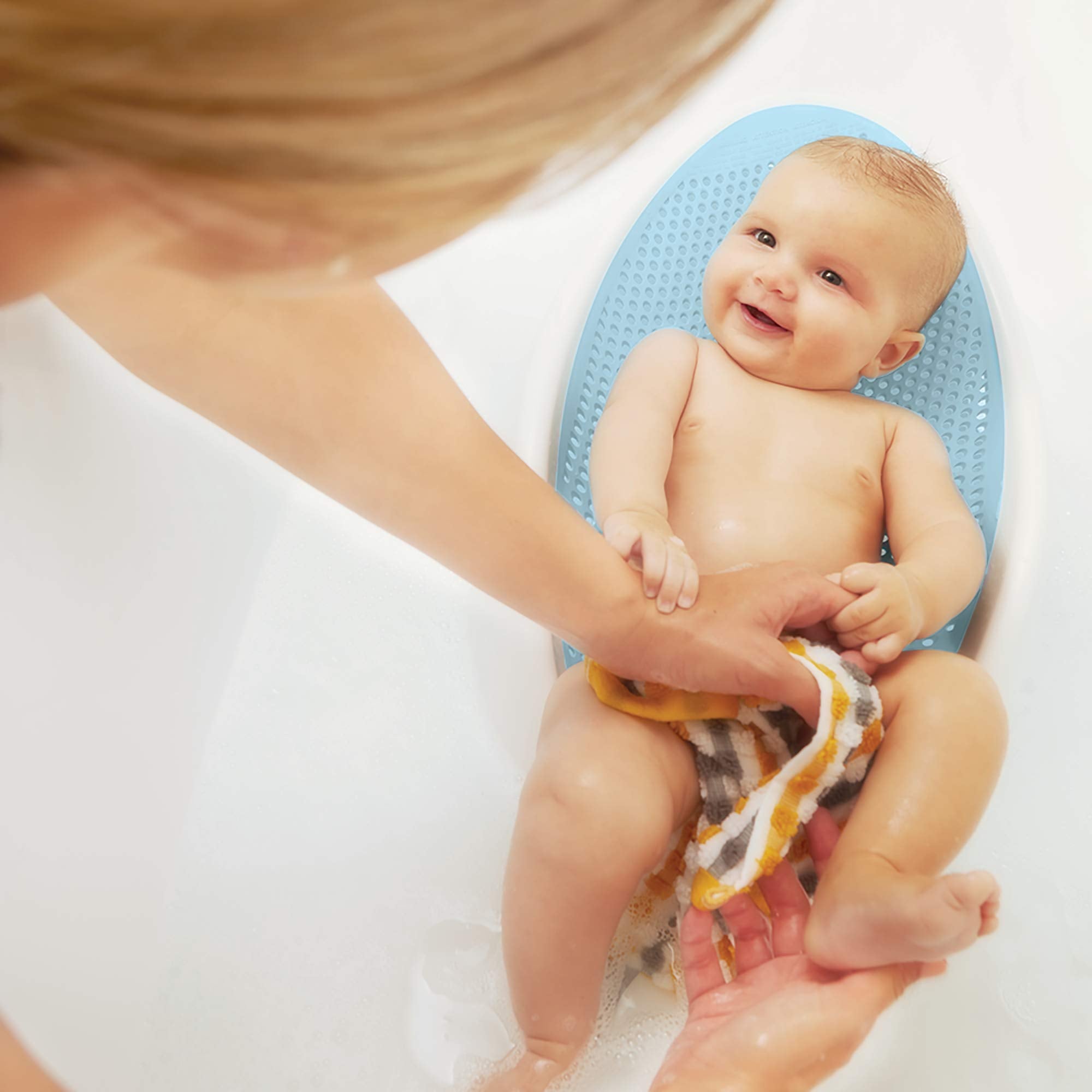 Angelcare Baby Bath Support (Gray) | Ideal for Babies Less Than 6 Months Old