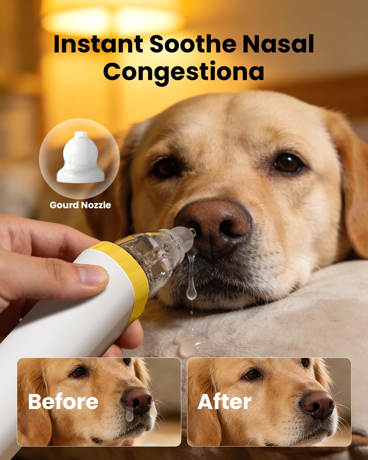 GROWNSY Nasal Aspirator for Baby, Electric Baby Nose Sucker with Larger Suction Chamber and More Powerful Suction, Automatic Nose Cleaner with Music and Light Soothing Function