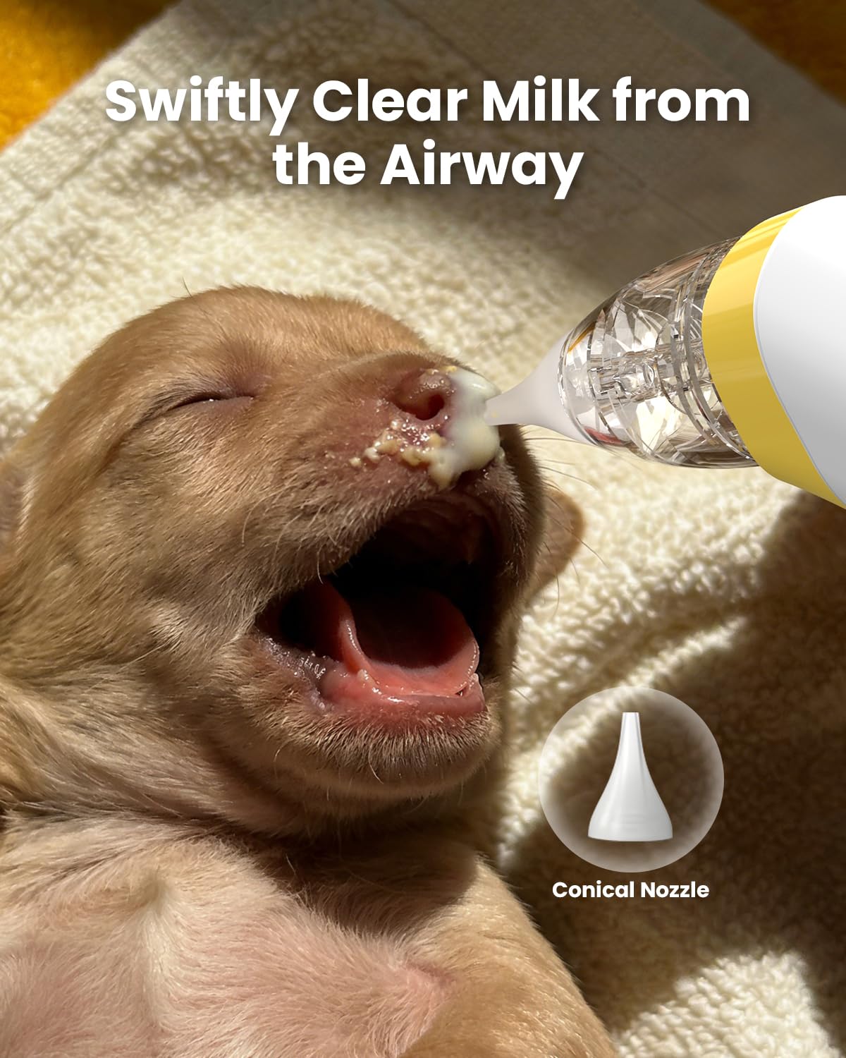 GROWNSY Nasal Aspirator for Baby, Electric Baby Nose Sucker with Larger Suction Chamber and More Powerful Suction, Automatic Nose Cleaner with Music and Light Soothing Function