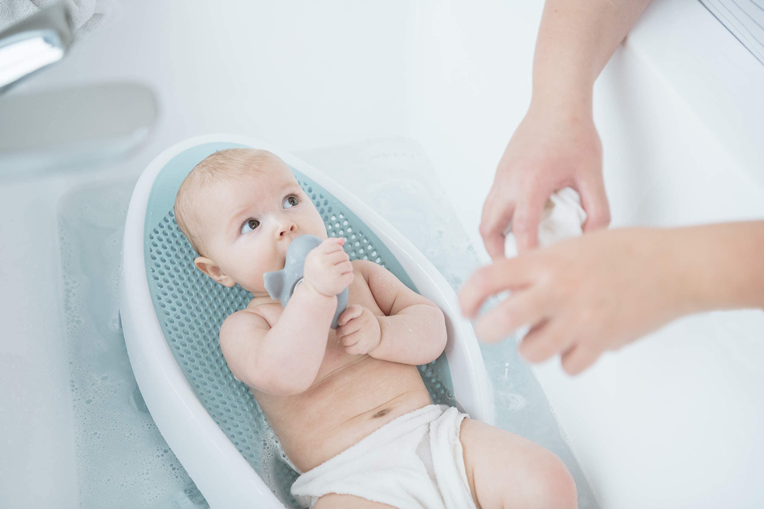 Angelcare Baby Bath Support (Gray) | Ideal for Babies Less Than 6 Months Old