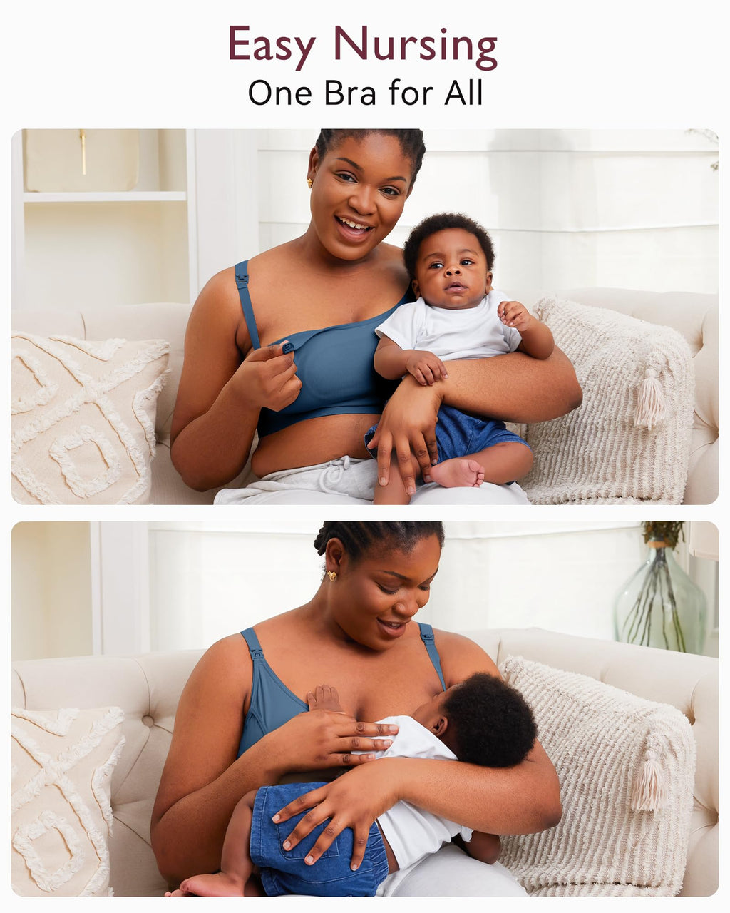 Momcozy Hands Free Pumping Bra, Adjustable Breast-Pumps Holding and Nursing Bra, Pumping & Nursing Bra in One