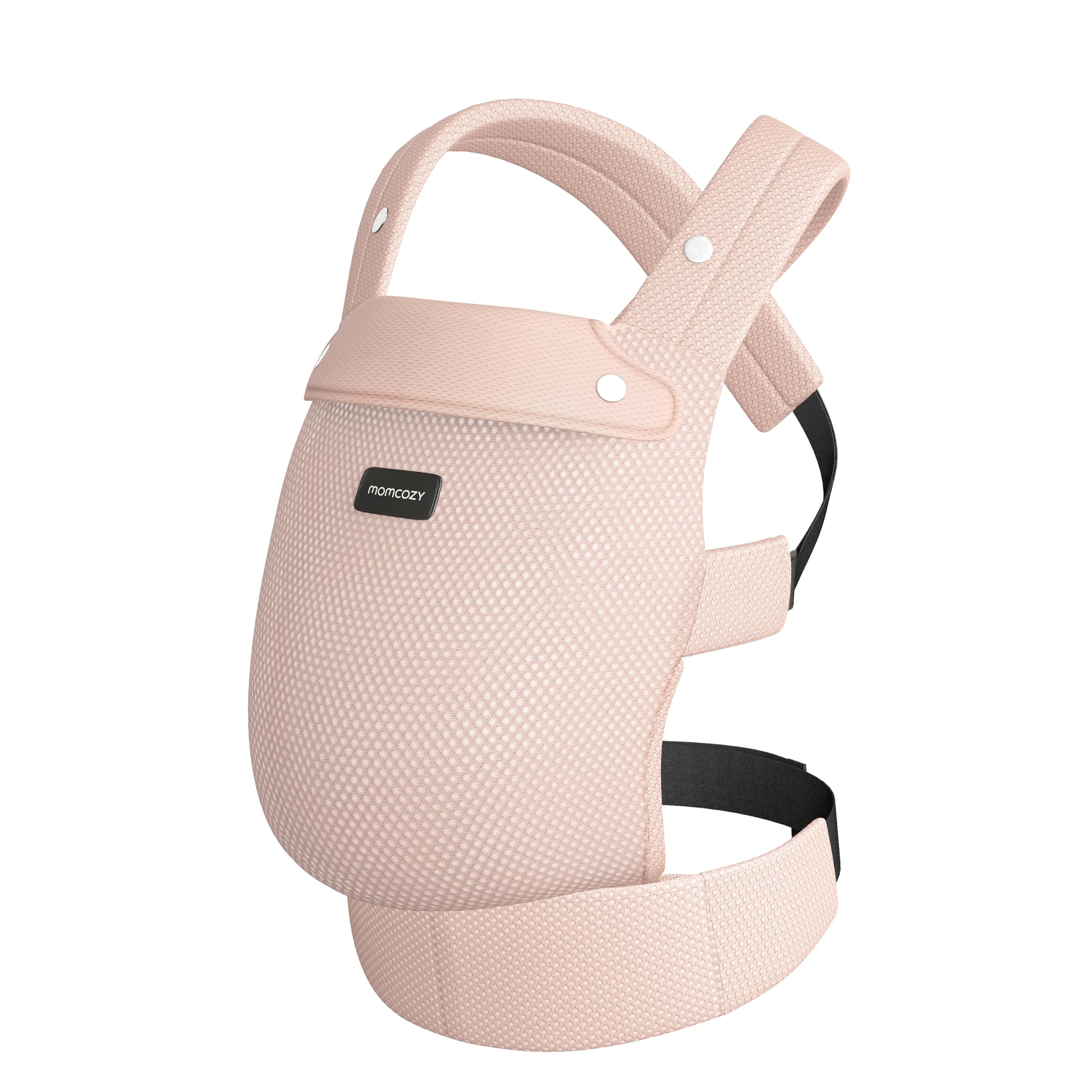 Momcozy Baby Carrier - Ergonomic, Cozy and Lightweight Carrier for 7-45lbs, Effortless to Put On, Ideal for Hands-Free Parenting, Enhanced Lumbar Support, Purehug for Infant to Toddler, Khaki