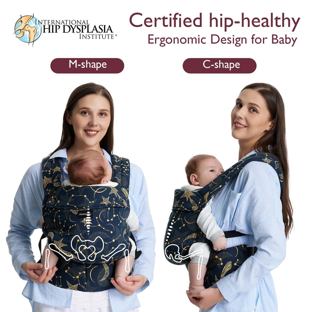 Momcozy Baby Carrier - Ergonomic, Cozy and Lightweight Carrier for 7-45lbs, Effortless to Put On, Ideal for Hands-Free Parenting, Enhanced Lumbar Support, Purehug for Infant to Toddler, Khaki