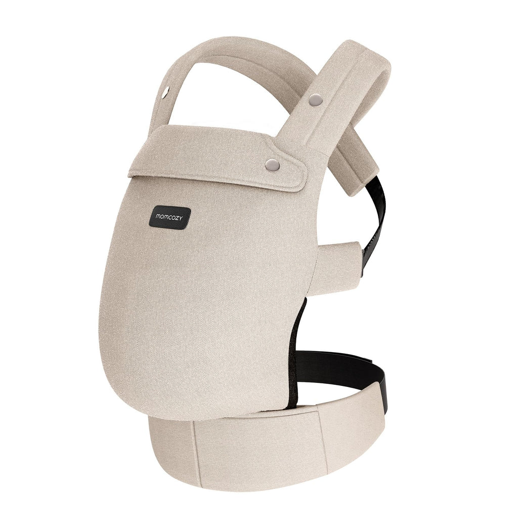 Momcozy Baby Carrier - Ergonomic, Cozy and Lightweight Carrier for 7-45lbs, Effortless to Put On, Ideal for Hands-Free Parenting, Enhanced Lumbar Support, Purehug for Infant to Toddler, Khaki