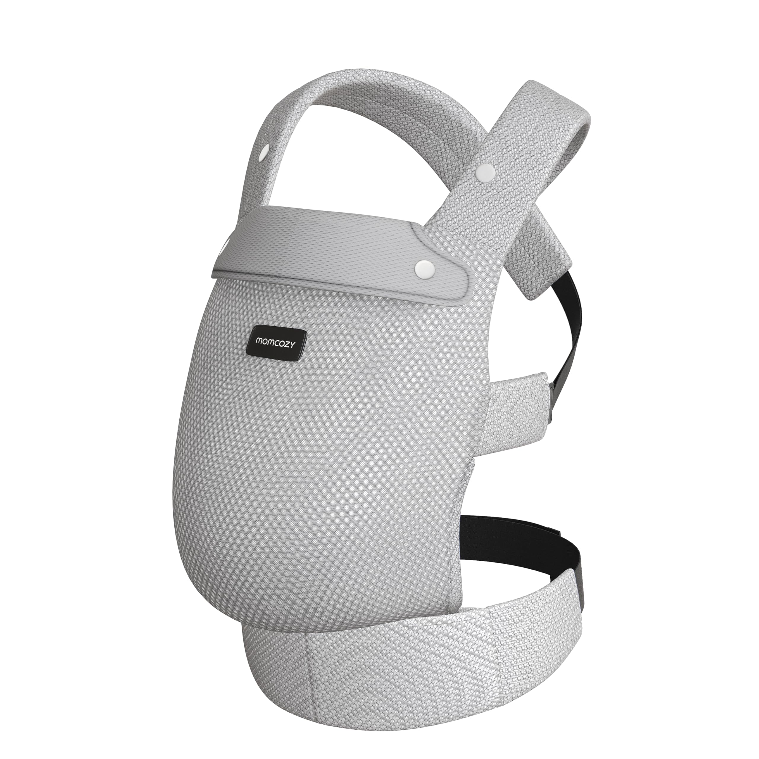 Momcozy Baby Carrier - Ergonomic, Cozy and Lightweight Carrier for 7-45lbs, Effortless to Put On, Ideal for Hands-Free Parenting, Enhanced Lumbar Support, Purehug for Infant to Toddler, Khaki