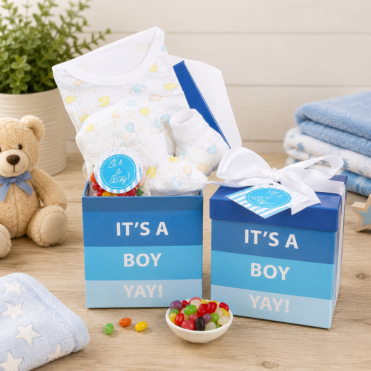 It's A Boy — New Baby Gift Basket
