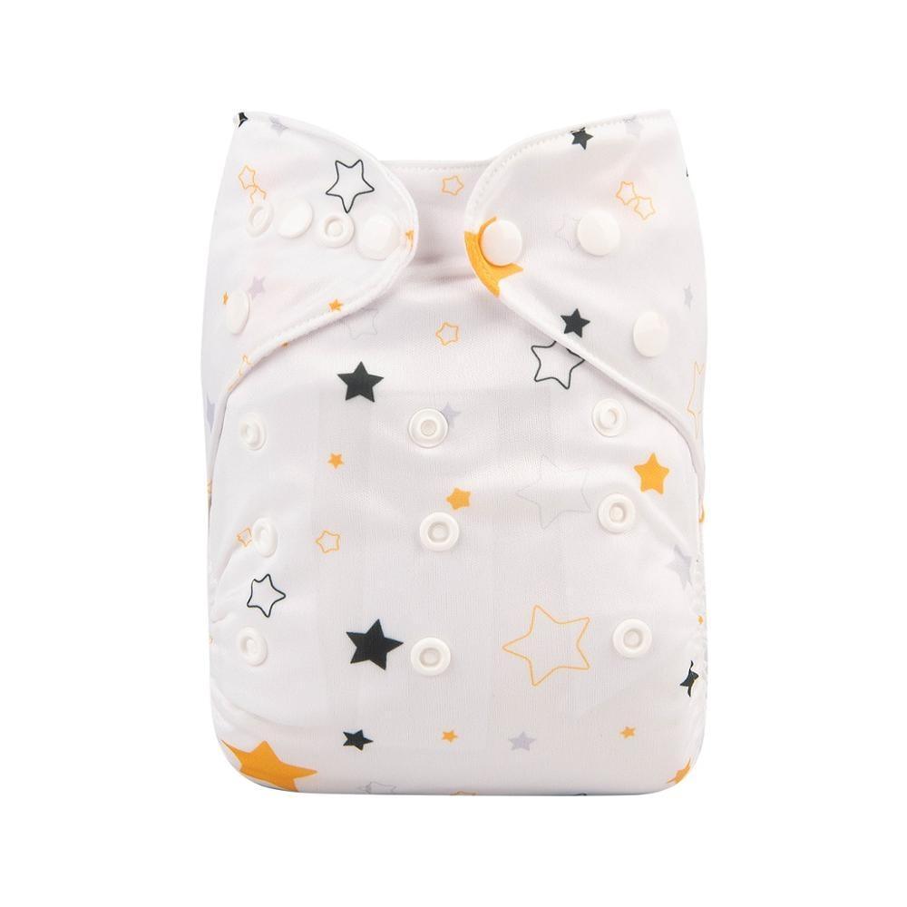 Baby Reusable Cloth Diaper with Microfiber Insert — One Size Fits All