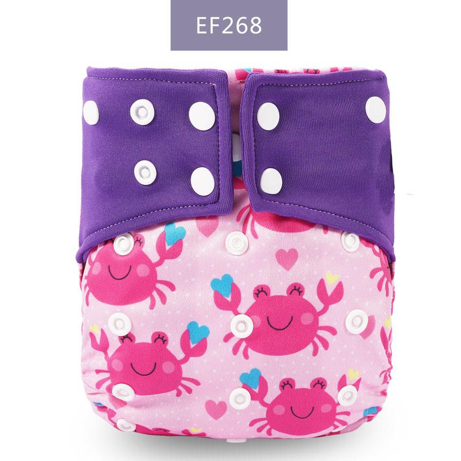 Eco-Friendly Reusable Cloth Diaper — Cartoon Owl Print