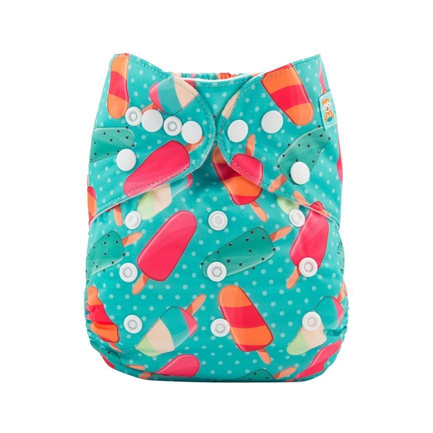 Baby Reusable Cloth Diaper with Microfiber Insert — One Size Fits All