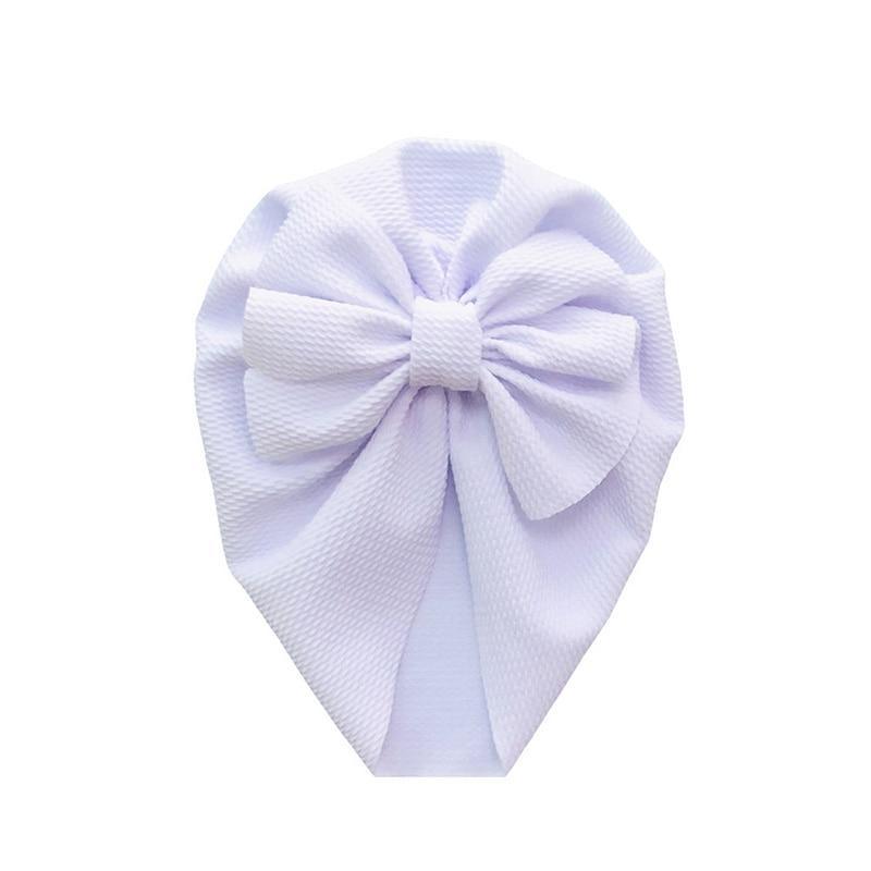 Baby Girl Flower Turban Hat — Newborn Cap Bonnet