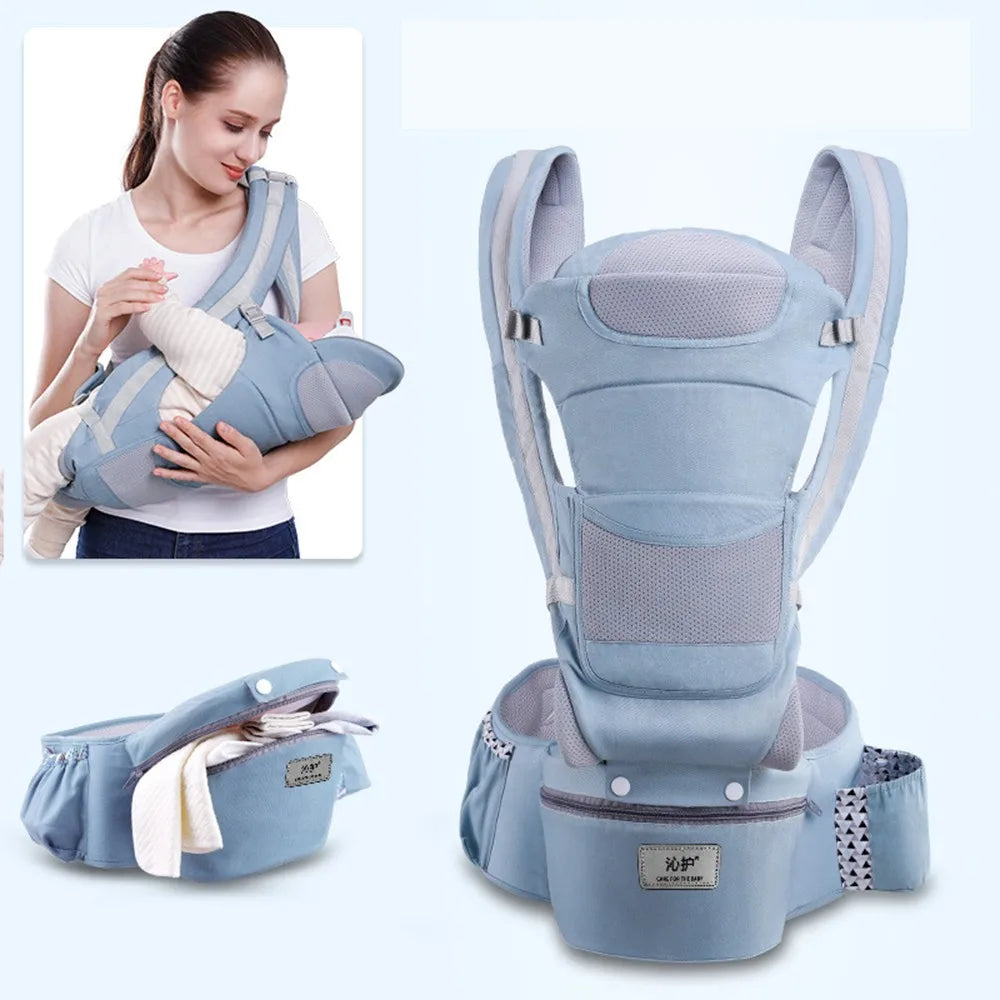 Ergonomic Baby Carrier with Hip Seat — 3-in-1