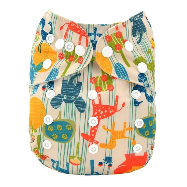 Baby Reusable Cloth Diaper with Microfiber Insert — One Size Fits All