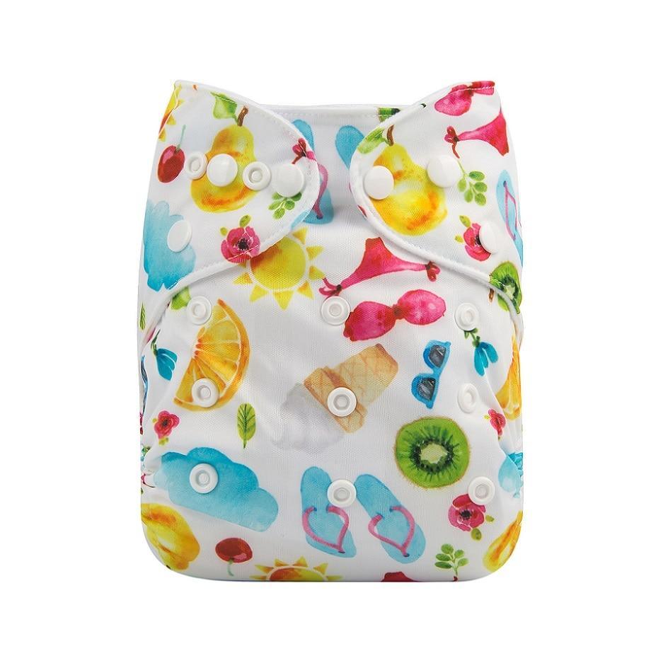 Baby Reusable Cloth Diaper with Microfiber Insert — One Size Fits All