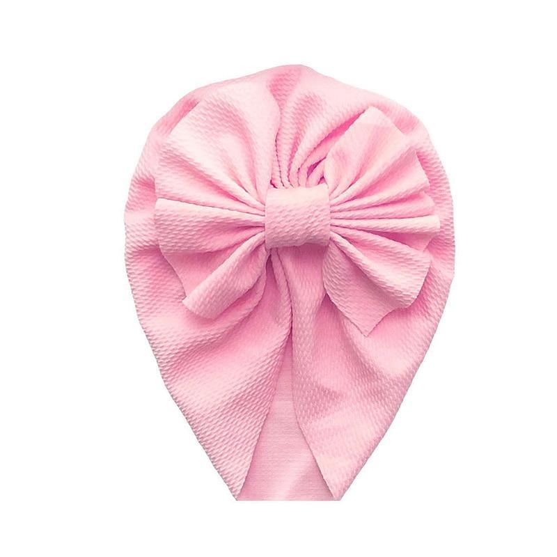 Baby Girl Flower Turban Hat — Newborn Cap Bonnet
