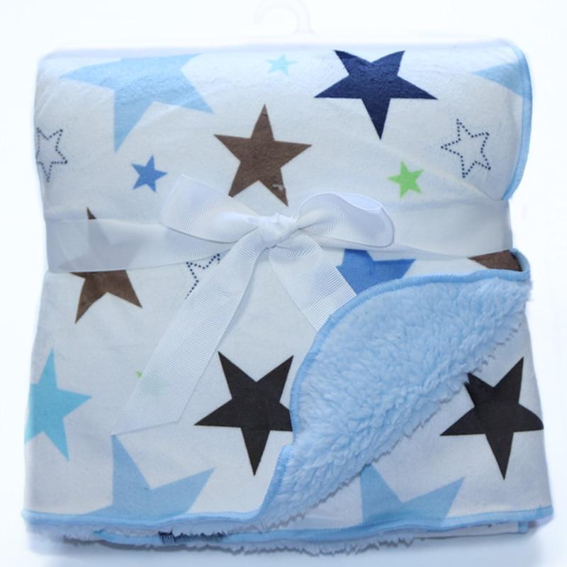 Baby Swaddle Blanket — Coral Fleece Owl Print