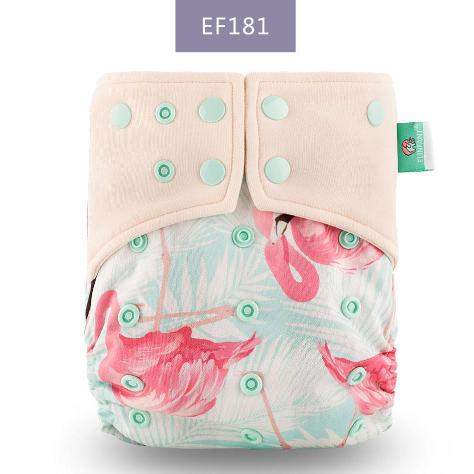 Eco-Friendly Reusable Cloth Diaper — Cartoon Owl Print