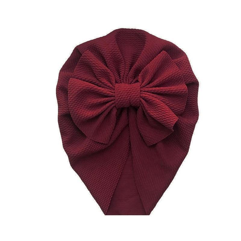 Baby Girl Flower Turban Hat — Newborn Cap Bonnet