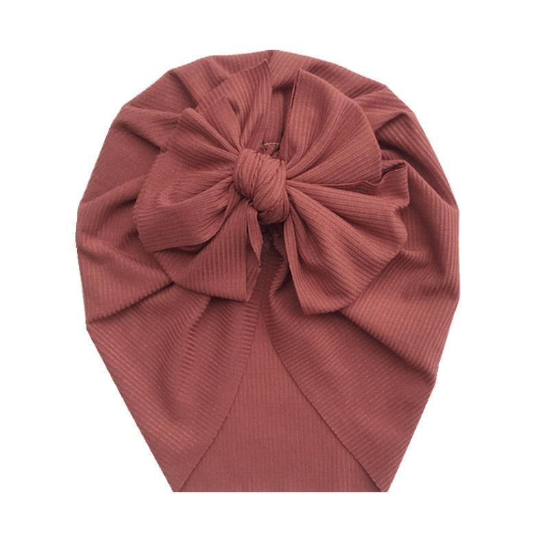 Baby Girl Flower Turban Hat — Newborn Cap Bonnet