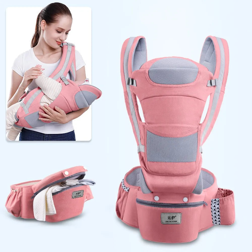 Ergonomic Baby Carrier with Hip Seat — 3-in-1