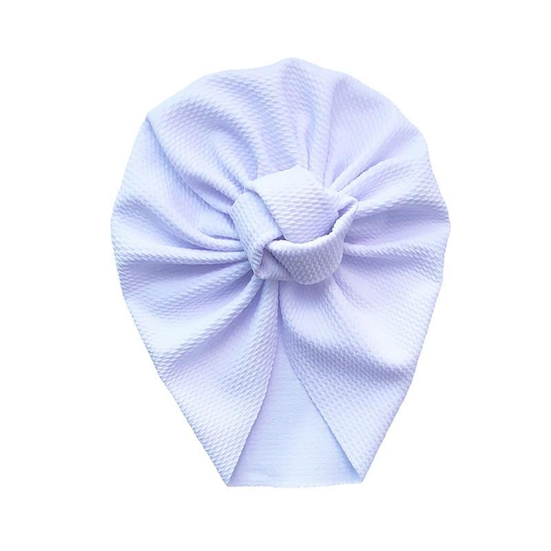 Baby Girl Flower Turban Hat — Newborn Cap Bonnet