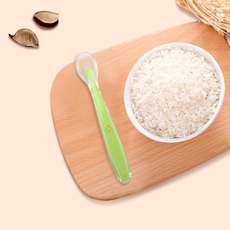Baby Soft Silicone Temperature Sensing Spoon