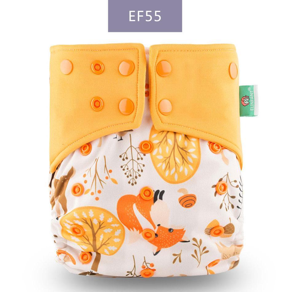 Eco-Friendly Reusable Cloth Diaper — Cartoon Owl Print