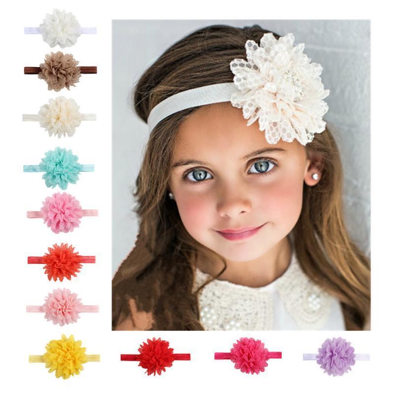 Colorful Chiffon Flower Headband for Newborns & Toddlers