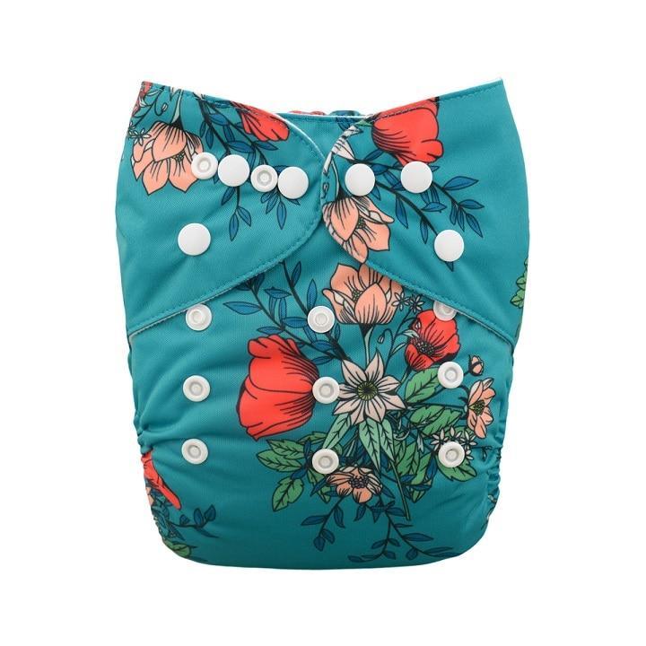 Baby Reusable Cloth Diaper with Microfiber Insert — One Size Fits All