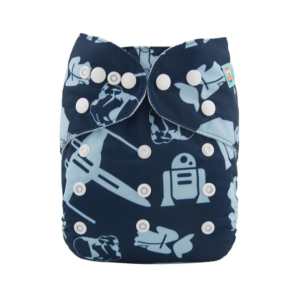 Baby Reusable Cloth Diaper with Microfiber Insert — One Size Fits All