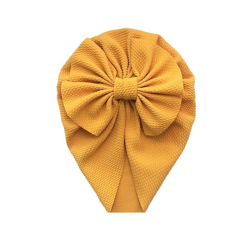 Baby Girl Flower Turban Hat — Newborn Cap Bonnet