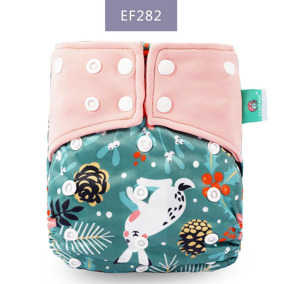 Eco-Friendly Reusable Cloth Diaper — Cartoon Owl Print