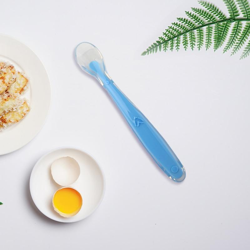 Baby Soft Silicone Temperature Sensing Spoon