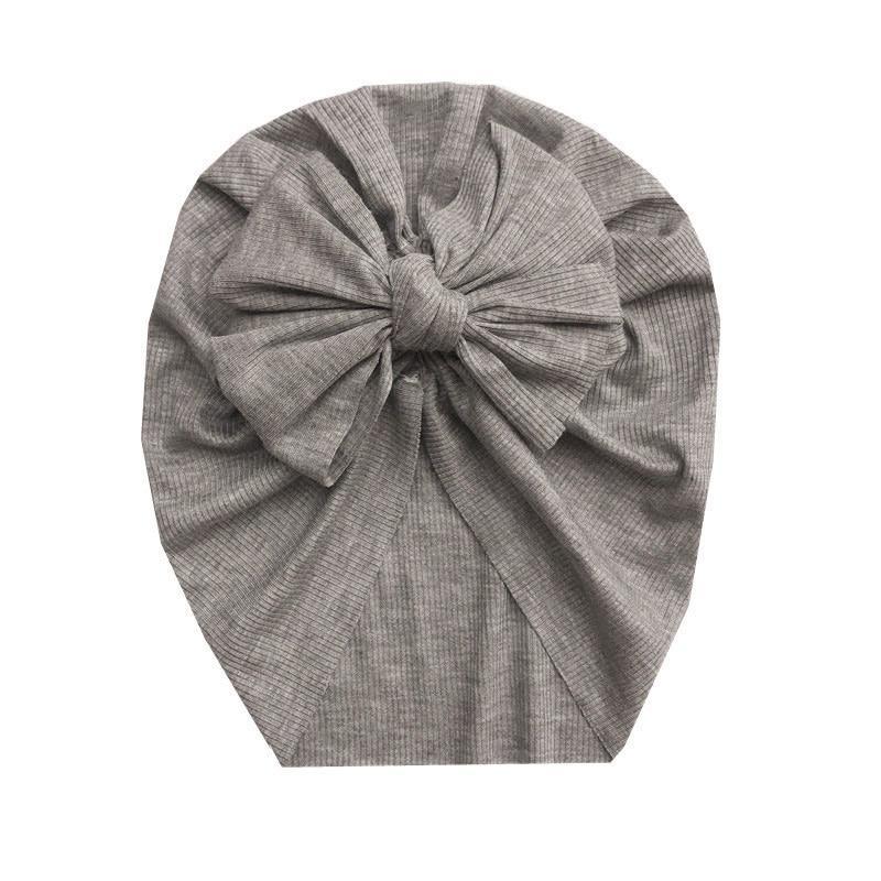 Baby Girl Flower Turban Hat — Newborn Cap Bonnet