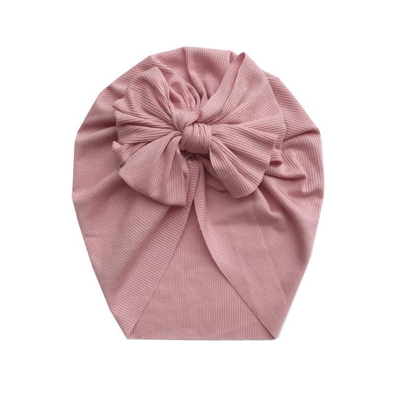 Baby Girl Flower Turban Hat — Newborn Cap Bonnet