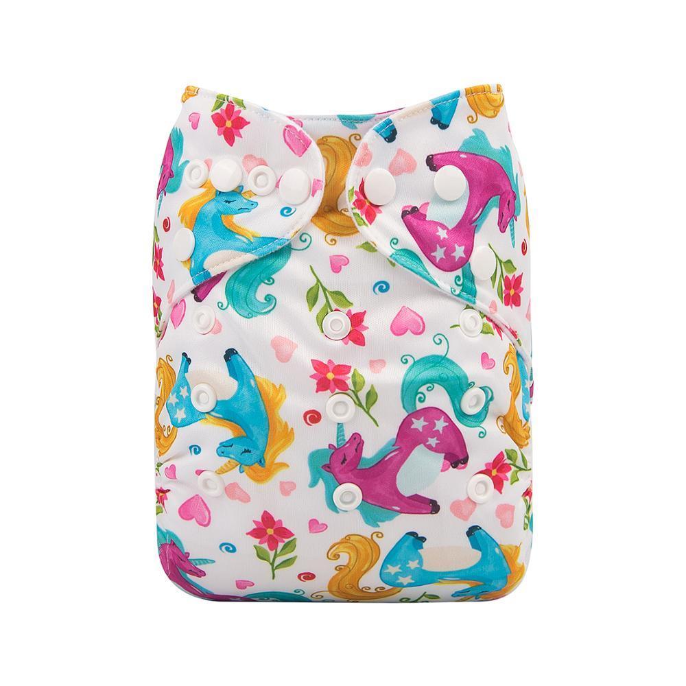 Baby Reusable Cloth Diaper with Microfiber Insert — One Size Fits All