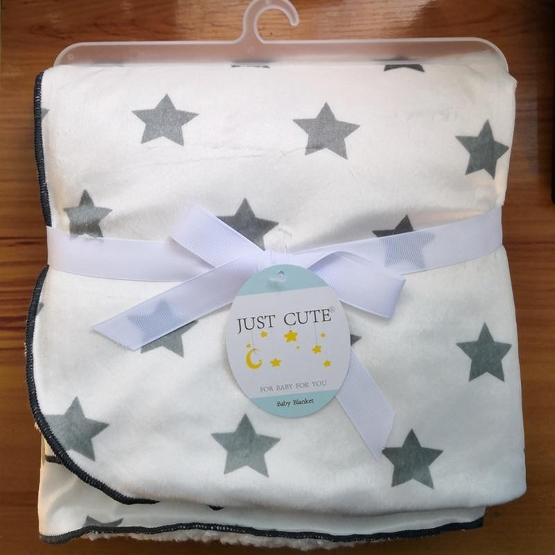 Baby Swaddle Blanket — Coral Fleece Owl Print