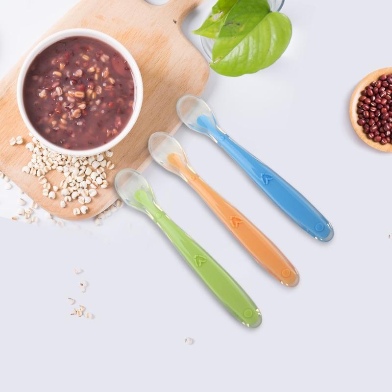 Baby Soft Silicone Temperature Sensing Spoon