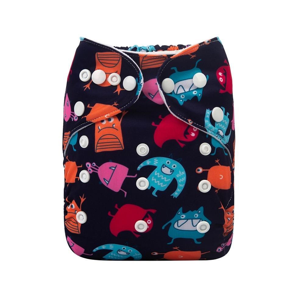 Baby Reusable Cloth Diaper with Microfiber Insert — One Size Fits All
