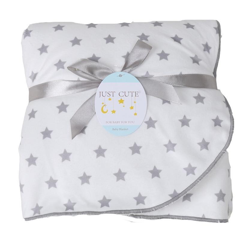 Baby Swaddle Blanket — Coral Fleece Owl Print
