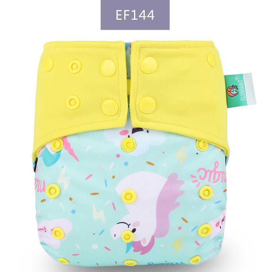 Eco-Friendly Reusable Cloth Diaper — Cartoon Owl Print