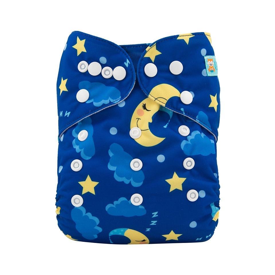 Baby Reusable Cloth Diaper with Microfiber Insert — One Size Fits All