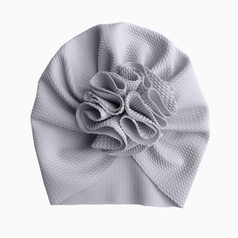 Baby Girl Flower Turban Hat — Newborn Cap Bonnet
